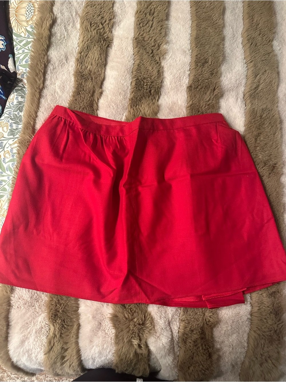 J. Crew Factory Red Mini Skirt